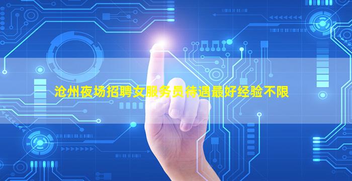 沧州夜场招聘女服务员待遇最好经验不限